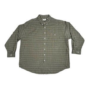 % St John's Bay Long Sleeve Strip Shirt Sz 3XLT (Tall)
